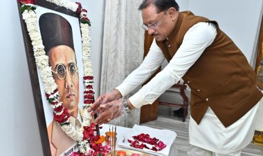 *वीर सावरकर की पुण्यतिथि पर मुख्यमंत्री श्री विष्णुदेव साय ने अर्पित की श्रद्धांजलि*